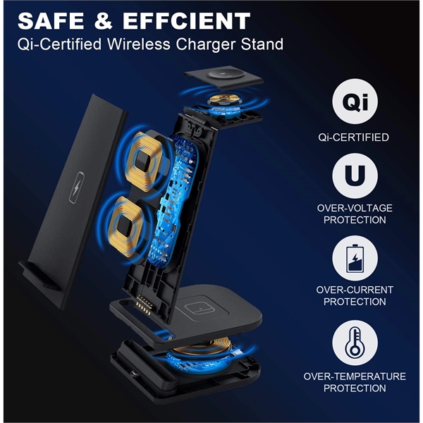 3 in 1 Wireless Charger Stand - 3 in 1 Wireless Charger Stand - Image 4 of 4
