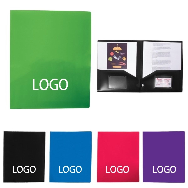 2 Folders With Business Cards Slot - 2 Folders With Business Cards Slot - Image 0 of 1