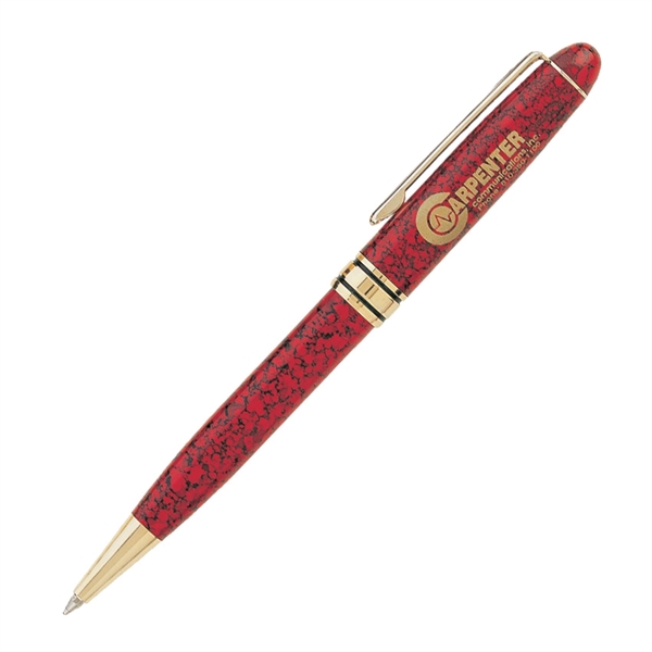 Saxon-II Luxury Ballpoint Pen with Gold Accents - Saxon-II Luxury Ballpoint Pen with Gold Accents - Image 1 of 3
