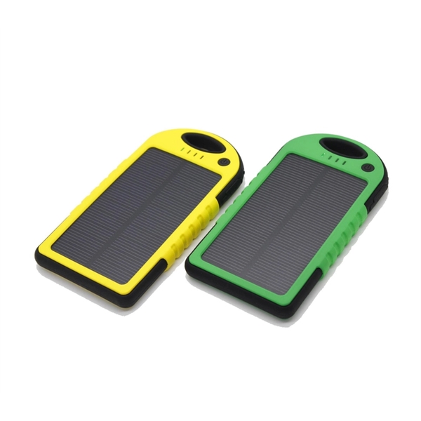 Portable Plastic Solar Power Bank - Portable Plastic Solar Power Bank - Image 0 of 6
