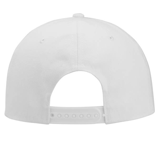 Flat Bill Snapback Hats w/ Custom Embroidery 6 Panel Caps - Flat Bill Snapback Hats w/ Custom Embroidery 6 Panel Caps - Image 1 of 6