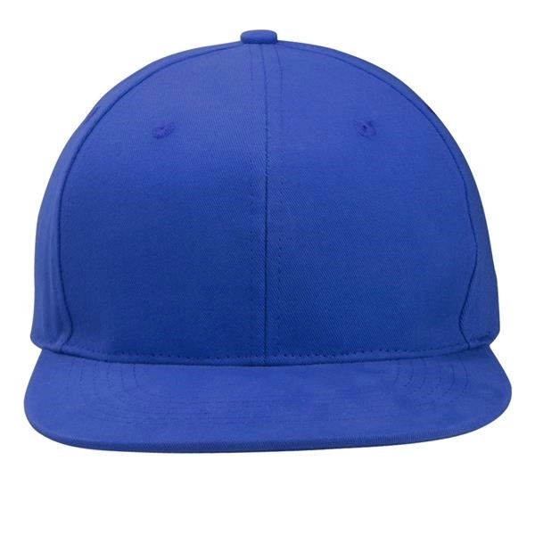 Flat Bill Snapback Hats w/ Custom Embroidery 6 Panel Caps - Flat Bill Snapback Hats w/ Custom Embroidery 6 Panel Caps - Image 6 of 6
