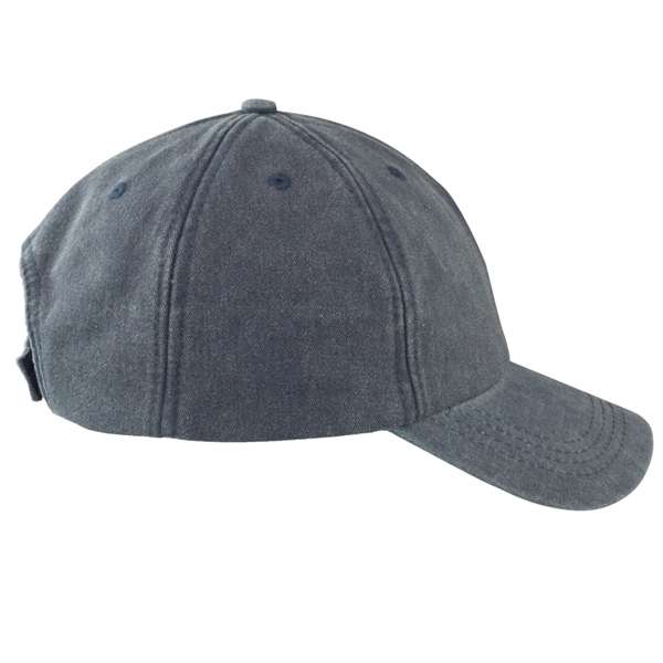 Washed Cotton Baseball Caps w/ Custom Embroidery Adjustable - Washed Cotton Baseball Caps w/ Custom Embroidery Adjustable - Image 3 of 5