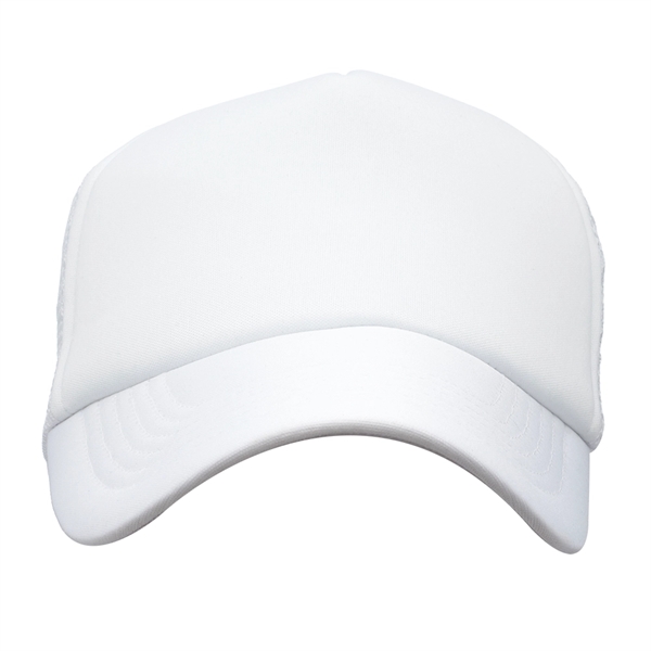 Two Tone Polyester Baseball Caps w/ Custom Logo & Mesh Back