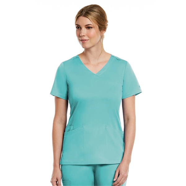 Maevn - Matrix - Women's Three-Pocket Curved Mock Wrap Top - Maevn - Matrix - Women's Three-Pocket Curved Mock Wrap Top - Image 0 of 32