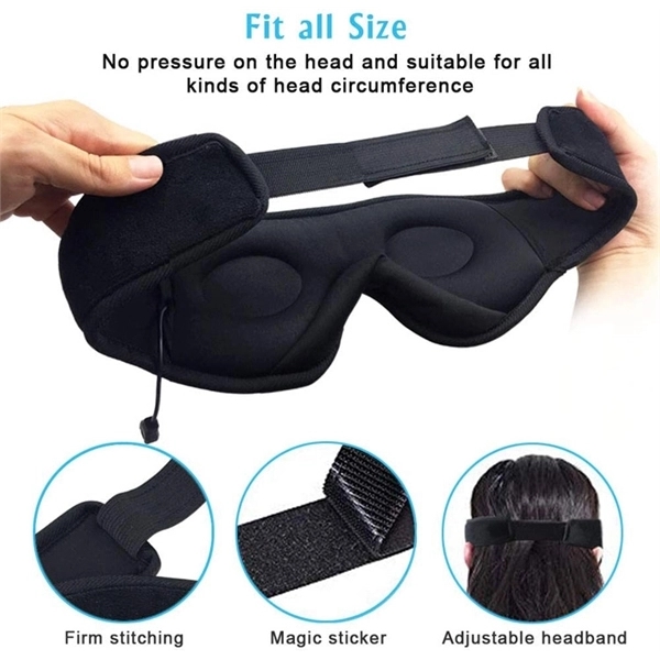 Wireless Bluetooth Music Eye Mask - Wireless Bluetooth Music Eye Mask - Image 3 of 3