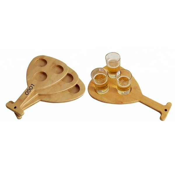 Durable Party Bamboo Drinking Games Beer Cup Flight Holder - Durable Party Bamboo Drinking Games Beer Cup Flight Holder - Image 0 of 0