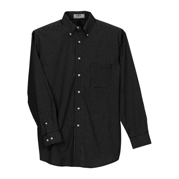 Easy-Care Poplin Box Plaid Shirt - Easy-Care Poplin Box Plaid Shirt - Image 16 of 41