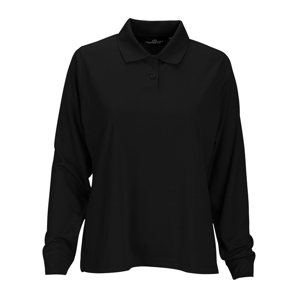 Women's Omega Long Sleeve Solid Mesh Tech Polo - Women's Omega Long Sleeve Solid Mesh Tech Polo - Image 17 of 19