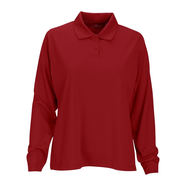 Women's Omega Long Sleeve Solid Mesh Tech Polo - Women's Omega Long Sleeve Solid Mesh Tech Polo - Image 19 of 19