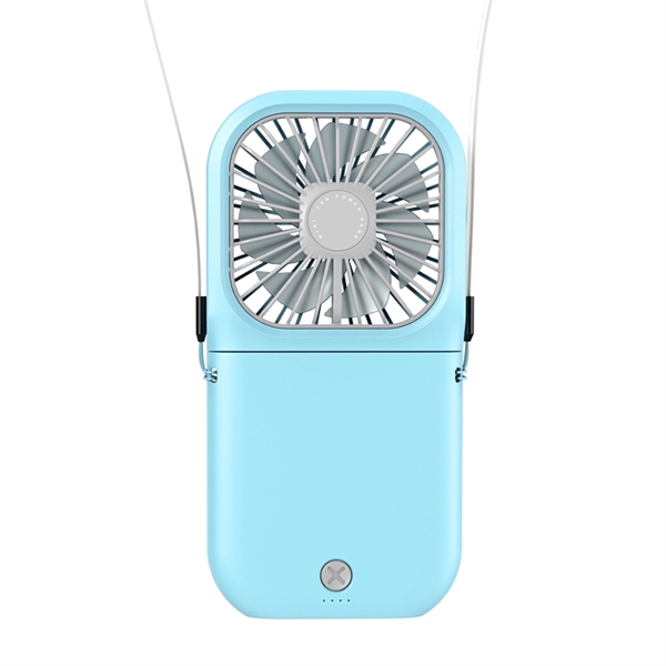 Folding Neck Fan with Power Bank 3000mAh - Folding Neck Fan with Power Bank 3000mAh - Image 1 of 19