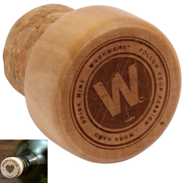 Classic Cork Wine Bottle Stopper - Classic Cork Wine Bottle Stopper - Image 0 of 3