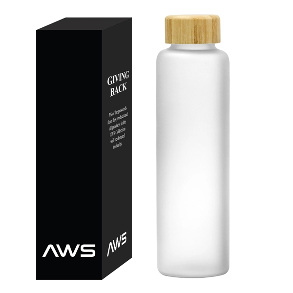 Aws 20 Oz. Belle Glass Bottle With Bamboo Lid - Aws 20 Oz. Belle Glass Bottle With Bamboo Lid - Image 7 of 10