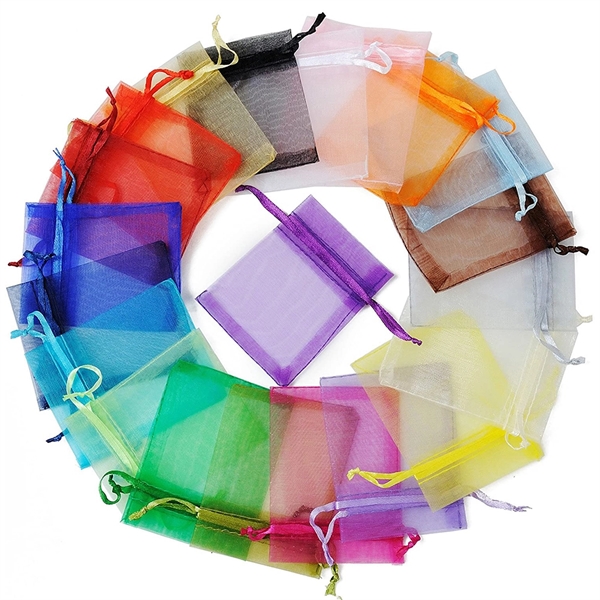 Organza Gift Bags Jewelry Candy Pouch - Organza Gift Bags Jewelry Candy Pouch - Image 2 of 2
