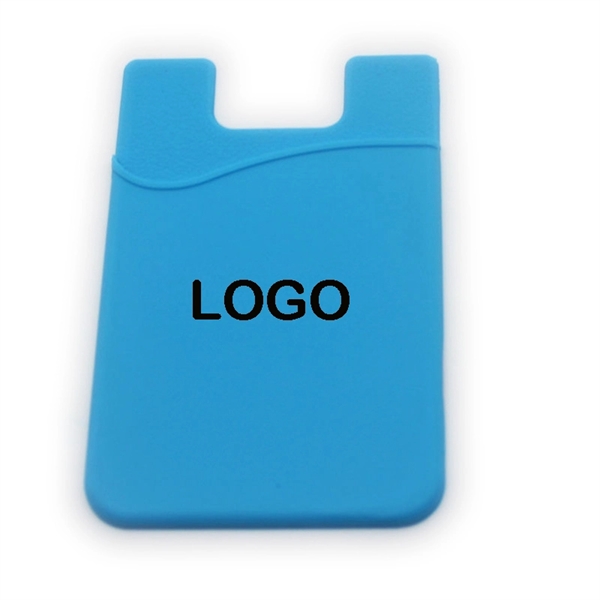 Silicone Cell Phone Wallet Card Holder - Silicone Cell Phone Wallet Card Holder - Image 1 of 3