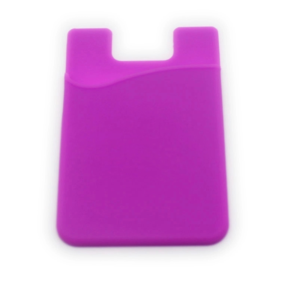 Silicone Cell Phone Wallet Card Holder - Silicone Cell Phone Wallet Card Holder - Image 2 of 3