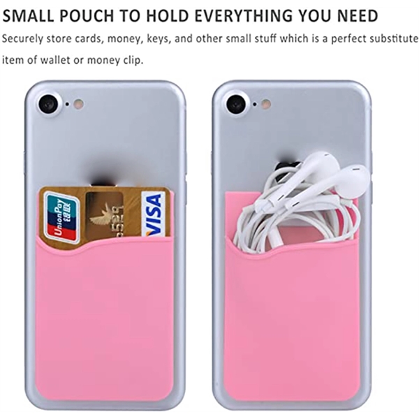 Silicone Cell Phone Wallet Card Holder - Silicone Cell Phone Wallet Card Holder - Image 3 of 3