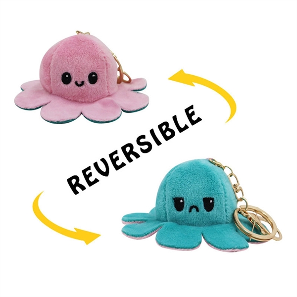 Reversible Octopus Plush Keychain - Reversible Octopus Plush Keychain - Image 5 of 5