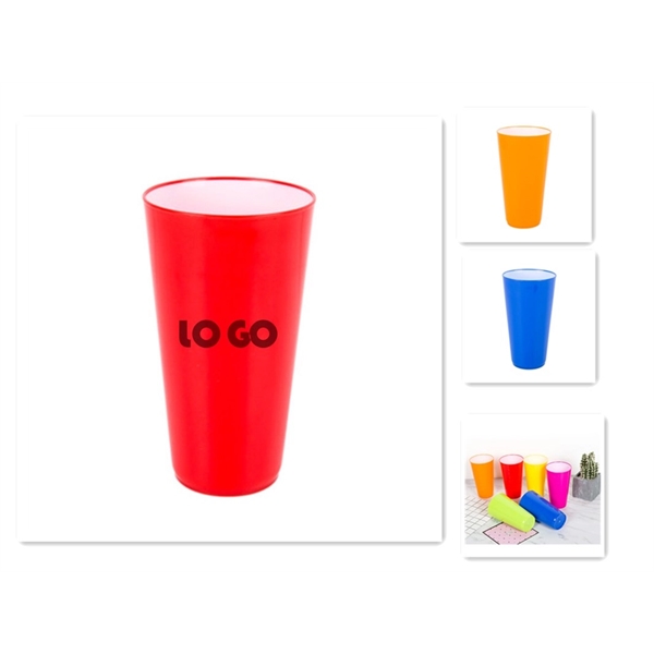 Two-Toned Plastic Cup - Two-Toned Plastic Cup - Image 0 of 2