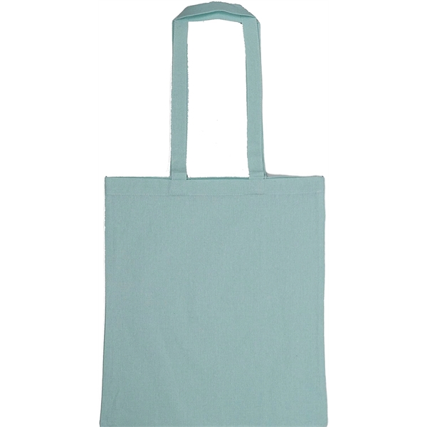 Free Imprint + Free Shipping Azure Color Recycled Cotton Bag - Free Imprint + Free Shipping Azure Color Recycled Cotton Bag - Image 3 of 4