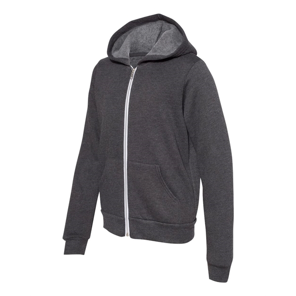 BELLA + CANVAS Youth Sponge Fleece Full-Zip Hoodie - BELLA + CANVAS Youth Sponge Fleece Full-Zip Hoodie - Image 13 of 15