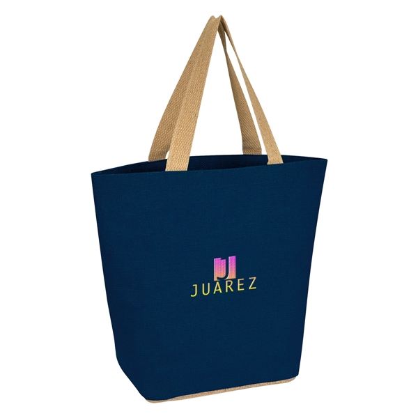 Marketplace Jute Tote Bag - Marketplace Jute Tote Bag - Image 14 of 21