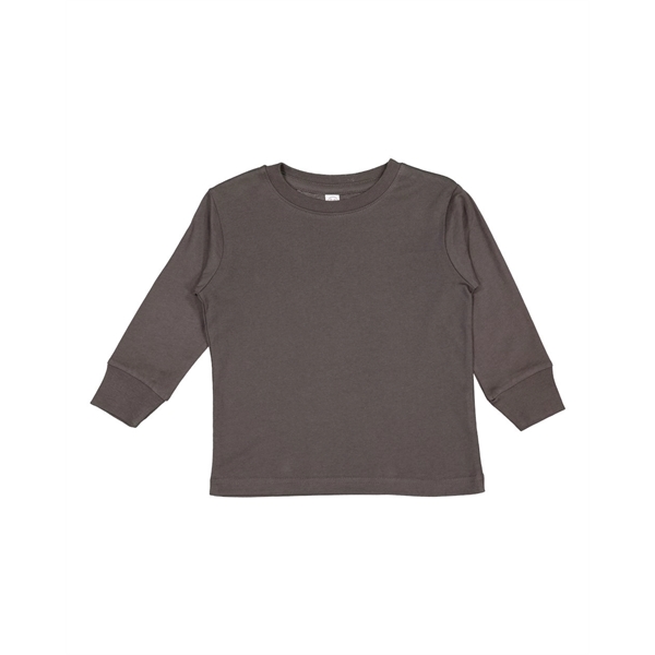 Rabbit Skins Toddler Fine Jersey Long Sleeve Tee - Rabbit Skins Toddler Fine Jersey Long Sleeve Tee - Image 29 of 44