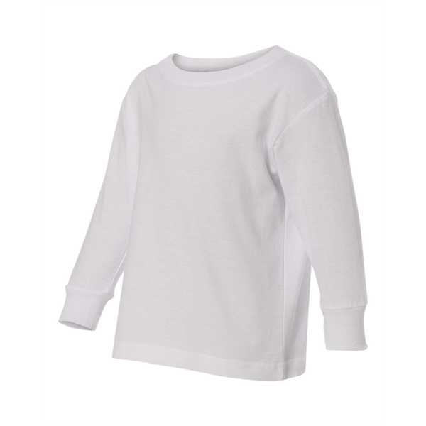 Rabbit Skins Toddler Fine Jersey Long Sleeve Tee - Rabbit Skins Toddler Fine Jersey Long Sleeve Tee - Image 30 of 44