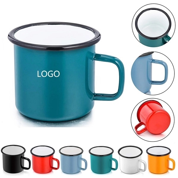 12oz Small Camping Enamel Coffee Mugs - 12oz Small Camping Enamel Coffee Mugs - Image 0 of 0