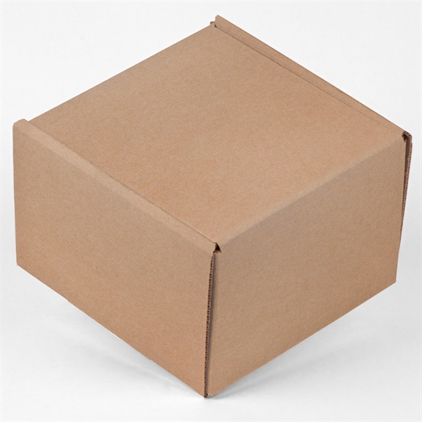 Screen Printed Corrugated Box Small 6x6x4 For Mailers, Gift - Screen Printed Corrugated Box Small 6x6x4 For Mailers, Gift - Image 4 of 5