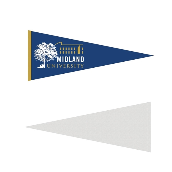 9" x 24" Custom Printed Felt Pennant - 9" x 24" Custom Printed Felt Pennant - Image 1 of 4