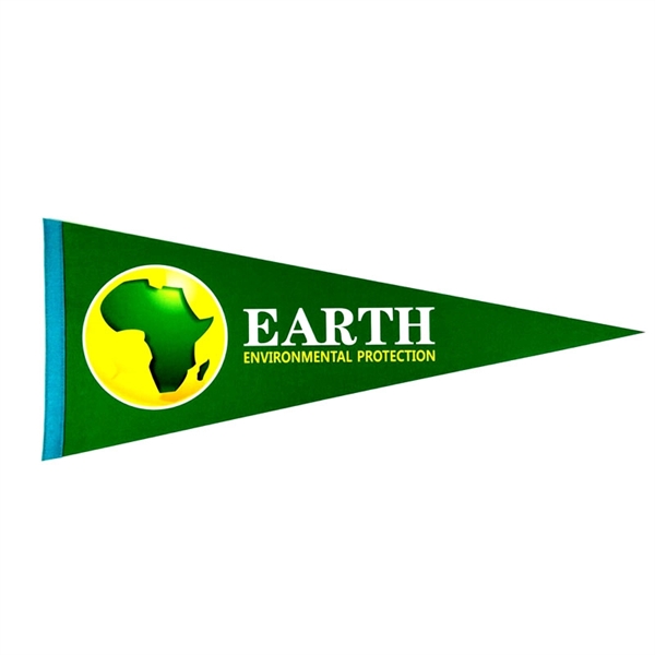 9" x 24" Custom Printed Felt Pennant - 9" x 24" Custom Printed Felt Pennant - Image 3 of 4