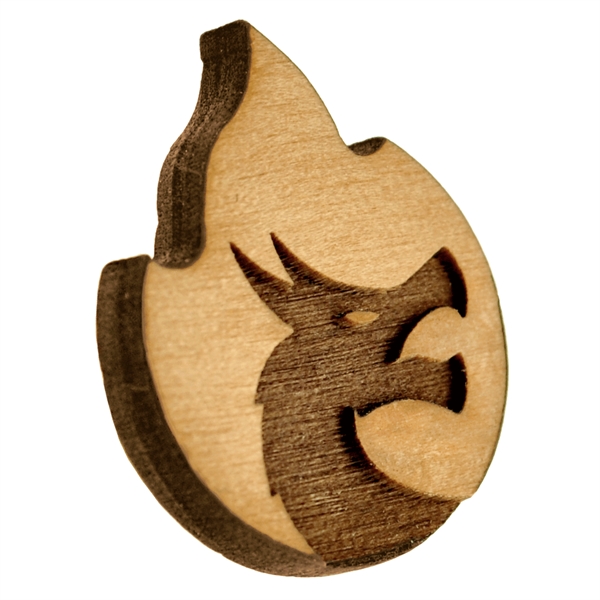 Custom Wood Lapel Pins - Custom Wood Lapel Pins - Image 3 of 5