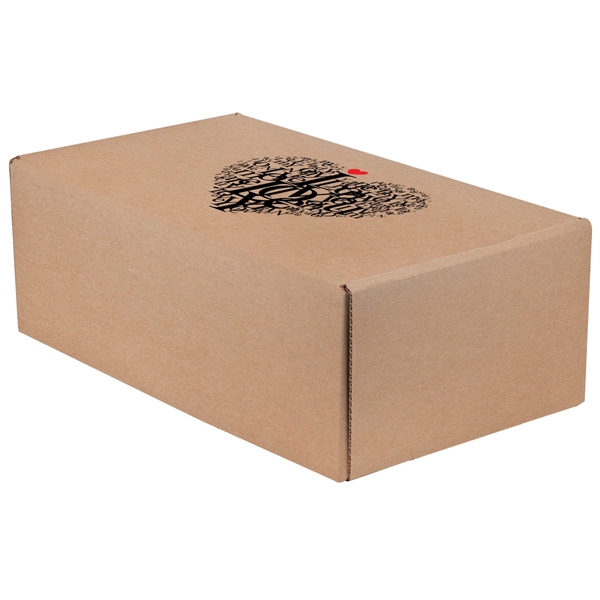 Screen Printed Corrugated Box Medium 11x6.5x4 For Mailers, - Screen Printed Corrugated Box Medium 11x6.5x4 For Mailers, - Image 1 of 5