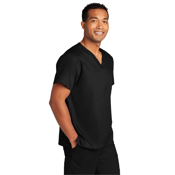 Wink Unisex WorkFlex Chest Pocket V-Neck Top - Wink Unisex WorkFlex Chest Pocket V-Neck Top - Image 4 of 31