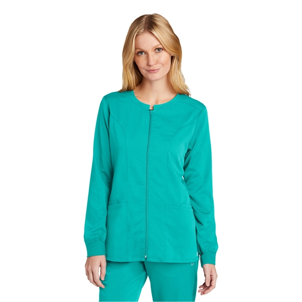 Wink Women's Premiere Flex Full-Zip Scrub Jacket - Wink Women's Premiere Flex Full-Zip Scrub Jacket - Image 25 of 40