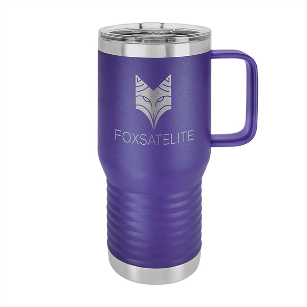 Polar Camel 20oz. Stainless Steel Travel Mug w/ Slider Lid - Polar Camel 20oz. Stainless Steel Travel Mug w/ Slider Lid - Image 17 of 36