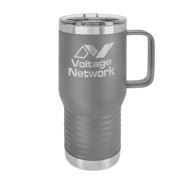 Polar Camel 20oz. Stainless Steel Travel Mug w/ Slider Lid - Polar Camel 20oz. Stainless Steel Travel Mug w/ Slider Lid - Image 19 of 36
