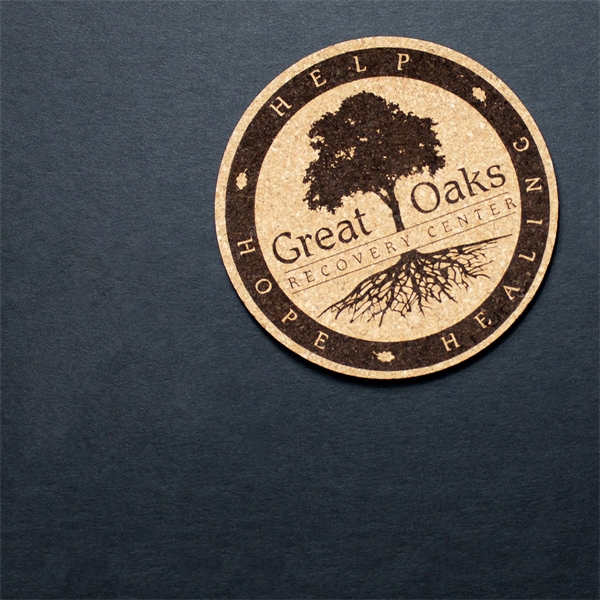 Laser Engraved Recycled 3mm Cork Coaster - Laser Engraved Recycled 3mm Cork Coaster - Image 0 of 23