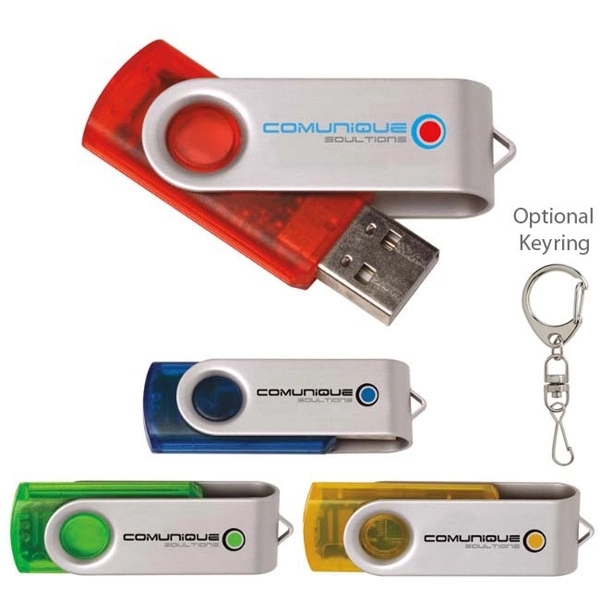 Translucent Folding USB 2.0 Flash Drive - Translucent Folding USB 2.0 Flash Drive - Image 0 of 0
