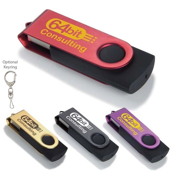 Color Accent Folding USB 2.0 Flash Drive - Color Accent Folding USB 2.0 Flash Drive - Image 0 of 0