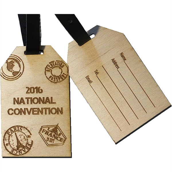 Wood Luggage Tags - Wood Luggage Tags - Image 1 of 3