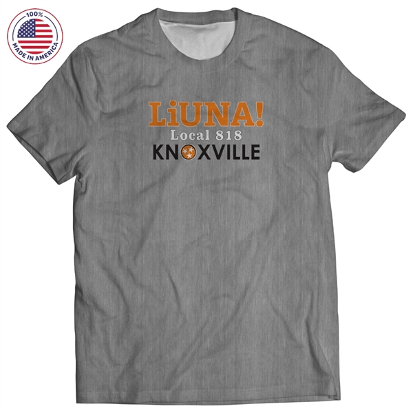Crew Neck T-Shirt Dye Sublimated with UPF50 Made in USA - Crew Neck T-Shirt Dye Sublimated with UPF50 Made in USA - Image 6 of 12