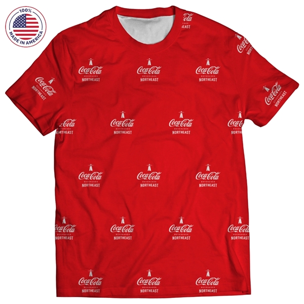Crew Neck T-Shirt Dye Sublimated with UPF50 Made in USA - Crew Neck T-Shirt Dye Sublimated with UPF50 Made in USA - Image 4 of 12