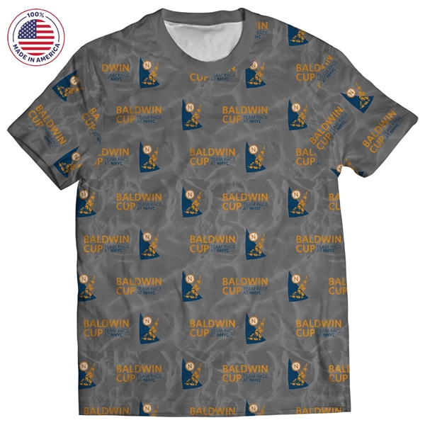 Crew Neck T-Shirt Dye Sublimated with UPF50 Made in USA - Crew Neck T-Shirt Dye Sublimated with UPF50 Made in USA - Image 8 of 12