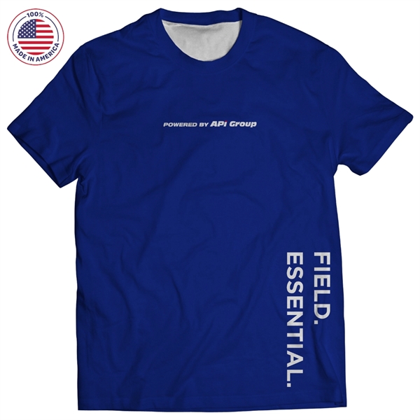 Crew Neck T-Shirt Dye Sublimated with UPF50 Made in USA - Crew Neck T-Shirt Dye Sublimated with UPF50 Made in USA - Image 10 of 12