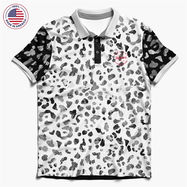 Made in USA, Polo Shirt Dye Sub Antimicrobial - Made in USA, Polo Shirt Dye Sub Antimicrobial - Image 2 of 10