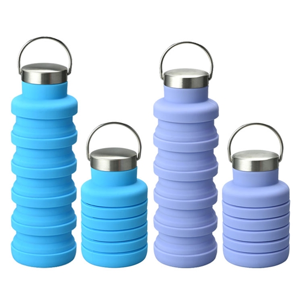 20 OZ Collapsible Silicone Water Bottle