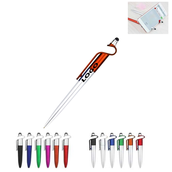 Capacitive Cell Phone Stand Pen with Stylus - Capacitive Cell Phone Stand Pen with Stylus - Image 0 of 0