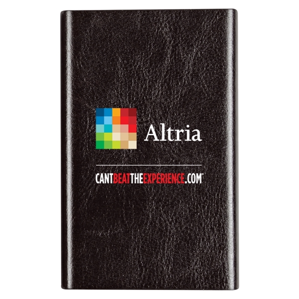 Leatherette Slim Power Bank - Leatherette Slim Power Bank - Image 5 of 12